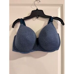 Torrid Curve 360 Back‎ Smoothing T-Shirt Bra Blue Heather Underwire 42DD